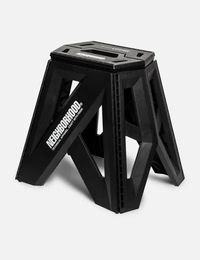 Neighborhood Logo Foldable Chair In Black