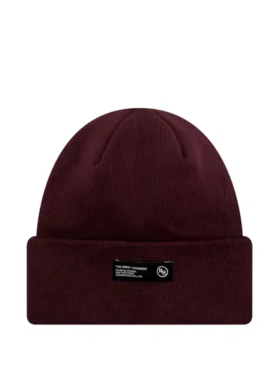 Neighborhood Logo-label Beanie In Burgundy
