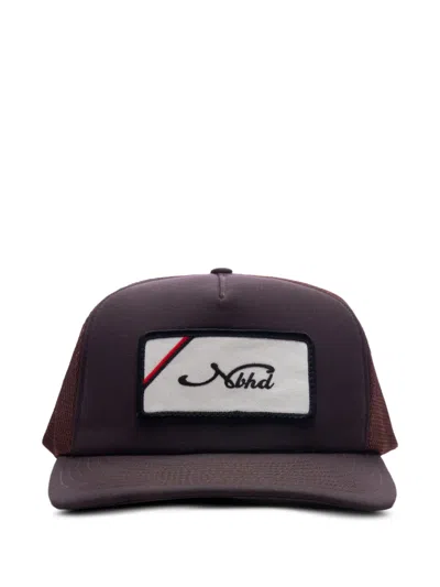 Neighborhood Logo-patch Baseball Cap In Brown