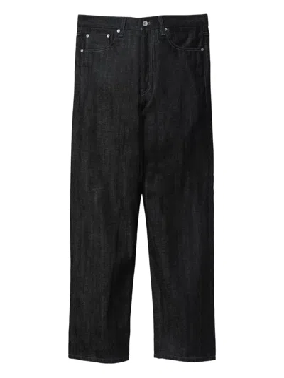 Neighborhood Logo-patch Jeans In Black