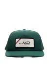 Neighborhood Logo-patch Trucker Cap In Green