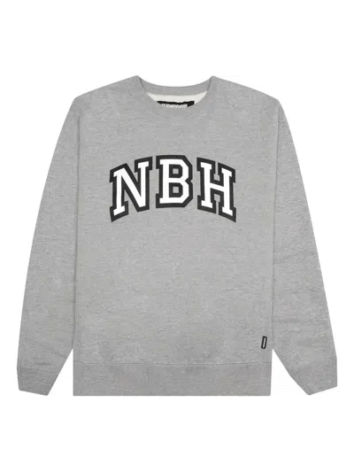 Neighborhood Logo-print Sweatshirt In Gray
