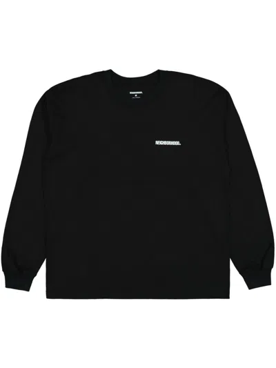 Neighborhood Logo-print T-shirt In 黑色