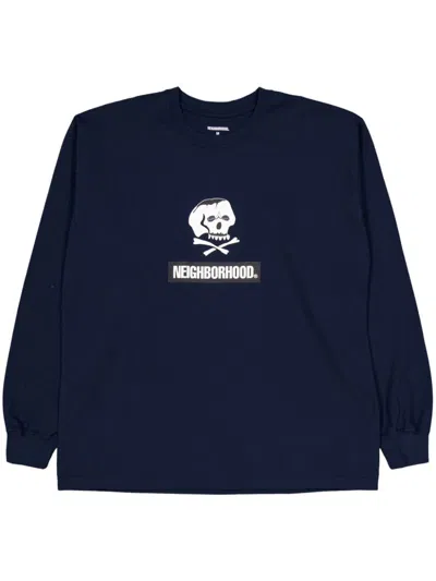 Neighborhood Logo-print T-shirt In Blue