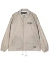 Neighborhood Logo-print Taffeta Windbreaker In Neutrals