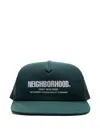 Neighborhood Logo-print Trucker Cap In Green