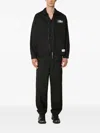 Neighborhood Logo-print Zip-front Jacket In Black
