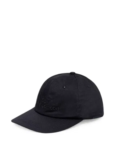 Neighborhood Logo-embroidered Baseball Cap In Black