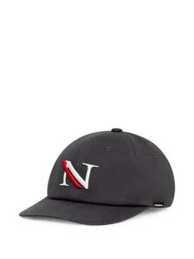 Neighborhood Logo-embroidered Baseball Cap In Gray