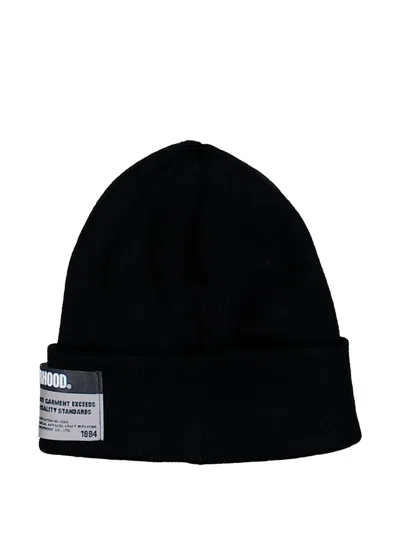 Neighborhood Logo-patch Beanie Hat In Gold