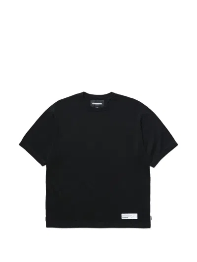 Neighborhood Logo-patch T-shirt In Black