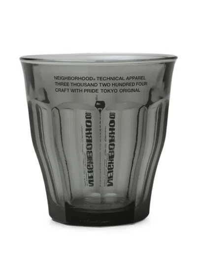 Neighborhood Logo-print Glasses (set Of Two) In Gray