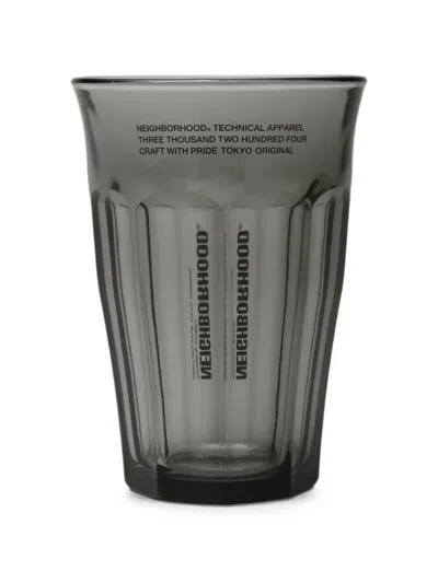 Neighborhood Logo-print Glasses (set Of Two) In Gray