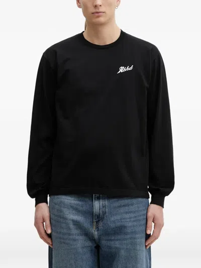 Neighborhood Logo-print Long-sleeve T-shirt In Black