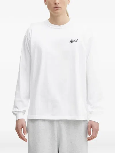 Neighborhood Logo-print Long-sleeve T-shirt In White