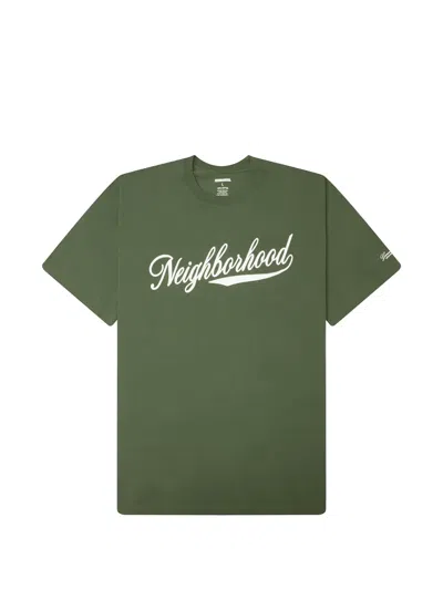 Neighborhood Logo-print T-shirt In Green
