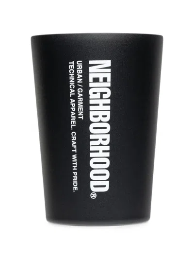 Neighborhood Logo-print Tumbler Cup In Black