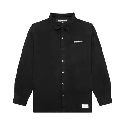 Pre-owned Neighborhood Long-sleeve Overshirt 'black' | Men's Size S