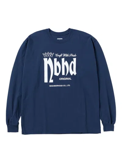 Neighborhood Long-sleeve T-shirt In Blue