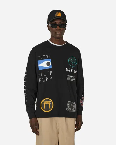 Neighborhood Ls-10 Longsleeve T-shirt In Black