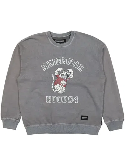 Neighborhood Mascot-print Sweatshirt In 灰色