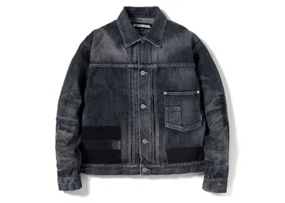 Pre-owned Neighborhood Men's  Savage Denim Type1 Jacket In Black