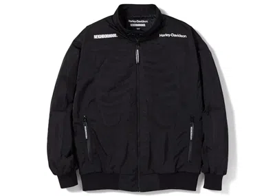 Pre-owned Neighborhood Men's  X Harley Davidson Racing Jacket In Black Black