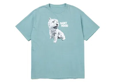 Pre-owned Neighborhood Men's  X Saint Mxxxxxx Sthd Short Sleeve Tee Shirt In Vintage Blue