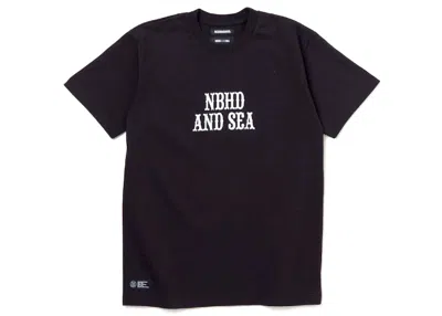 Pre-owned Neighborhood Men's  X Wind And Sea #2 T-shirt In Black