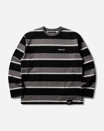 Neighborhood Men S Border Longsleeve T-shirt In Black