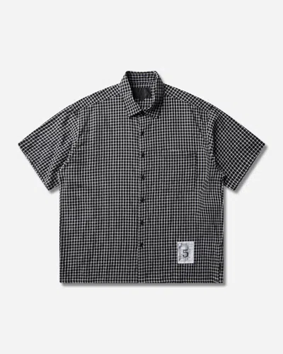 Neighborhood Men S Bw Check Shortsleeve Shirt In Black
