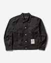 Neighborhood Logo-patch Denim Jacket In Black