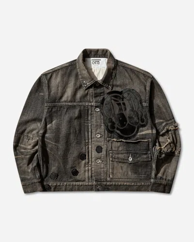 Neighborhood Men S Chito Savage Denim Type-1 Jacket Mod In Gray