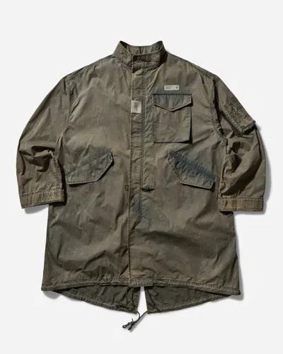 Neighborhood Men S Faded Field Coat Olive Drab In Green