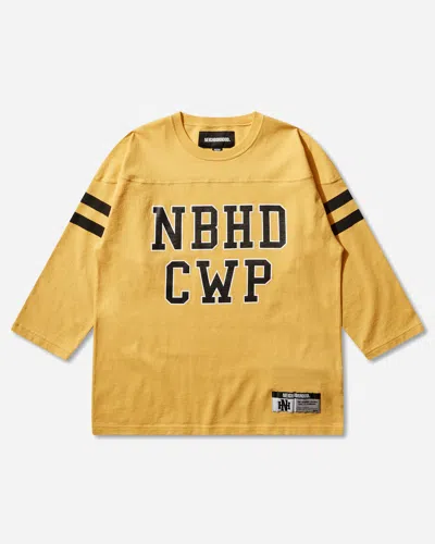 Neighborhood Men S Football Longsleeve Shirt In Yellow