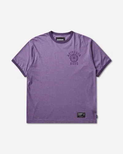 Neighborhood Men S Heather Fabric T-shirt In Purple