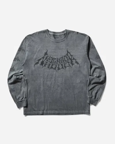 Neighborhood Men S Ls-4 Longsleeve T-shirt Gray