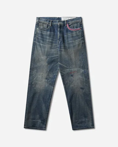 Neighborhood Men S Savage Denim Dp Basic Pants Indigo In Blue