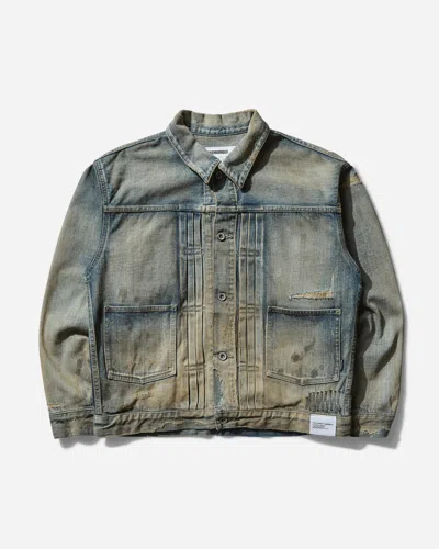 Neighborhood Men S Savage Denim Type-1 Jacket Mod Indigo In Blue