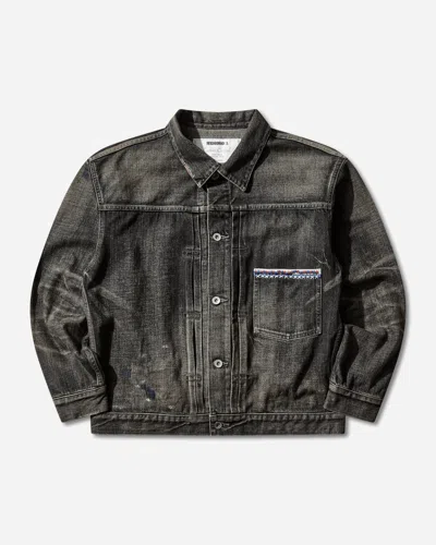 Neighborhood Men S Savage Denim Type-1 Jacket In Black