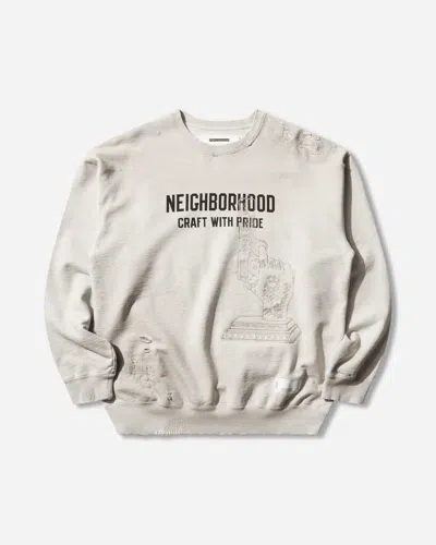 Neighborhood Men S Savage Sweatshirt Oatmeal In Neutral