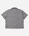 Neighborhood Men S Triangle Pattern Hawaiian Shirt In White