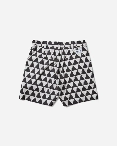 Neighborhood Men S Triangle Pattern Shorts In White