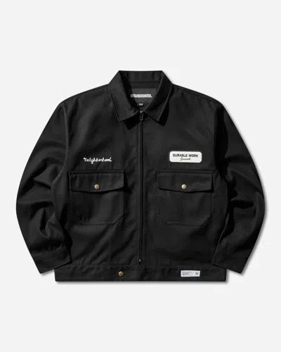 Neighborhood Men S Zip Work Jacket In Black