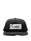 Neighborhood Mesh-patch Trucker Cap In Black