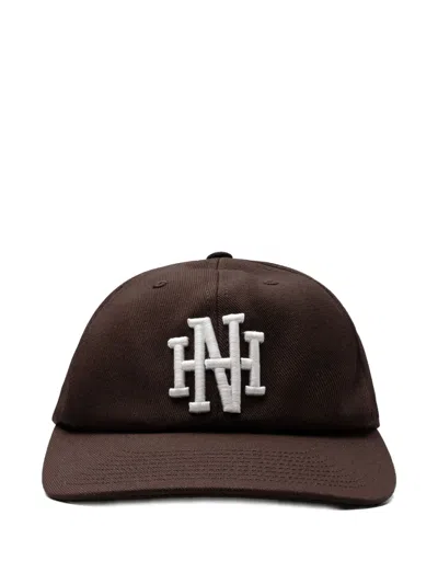 Neighborhood Monogram-embroidered Baseball Cap In Brown