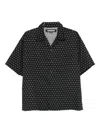 Neighborhood Monogram-pattern Shirt In Black