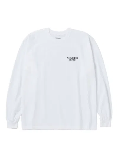 Neighborhood Nh-2 Long-sleeve T-shirt In White