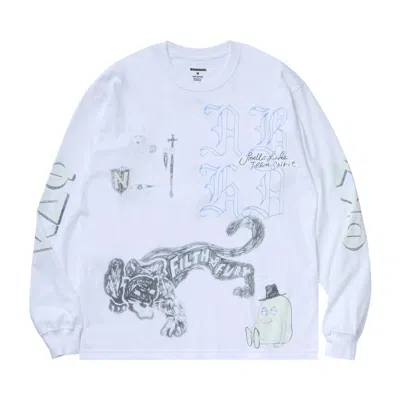 Pre-owned Neighborhood Nh-9 Long-sleeve Tee 'white' | Men's Size S