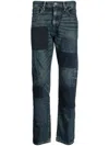 Neighborhood Patch-detail Washed-denim Jeans In Blue